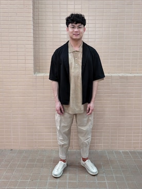 「A-POC（エイポック）のアイテム（パンツ）」を使った、marcowan00さん（メンズ・168cm）の春コーディネート