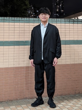 「COMME des GARCONS HOMME（コム デ ギャルソン・オム）のアイテム（ジャケット/アウター）」を使った、marcowan00さん（メンズ・168cm）の夏コーディネート