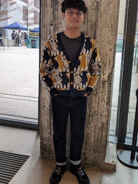 「Design Tshirts Store graniph（デザイン　ティーシャツ　ストア　グラニフ）のアイテム（ジャケット/アウター）」を使った、marcowan00さん（メンズ・168cm）の冬コーディネート