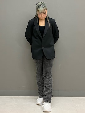 「adidas by Stella McCartney（アディダスバイステラマッカートニー）のアイテム（スニーカー）」を使った、SMさん（レディース・157cm）の冬コーディネート