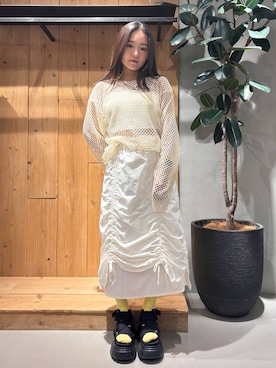 「PBLIM（ページボーイリム）のアイテム（トップス）」を使った、hinako2424さん（レディース・153cm）の春コーディネート