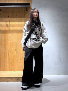 「PBLIM（ページボーイリム）のアイテム（バッグ）」を使った、hinako2424さん（レディース・153cm）の冬コーディネート