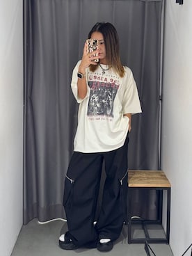 「アイテム（カーゴパンツ）」を使った、hinako2424さん（レディース・153cm）の夏コーディネート