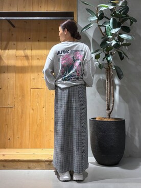 「アイテム（スウェット）」を使った、hinako2424さん（レディース・153cm）の夏コーディネート