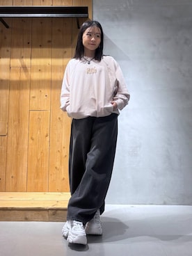 「PBLIM（ページボーイリム）のアイテム（パンツ）」を使った、hinako2424さん（レディース・153cm）の春コーディネート