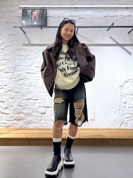 「アイテム（ブルゾン）」を使った、hinako2424さん（レディース・153cm・20代）の秋コーディネート