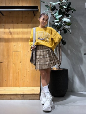 「アイテム（スウェット）」を使った、hinako2424さん（レディース・153cm）の夏コーディネート