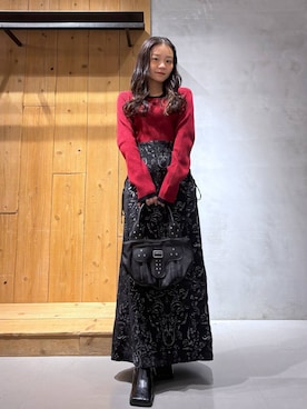 「PBLIM（ページボーイリム）のアイテム（バッグ）」を使った、hinako2424さん（レディース・153cm）の冬コーディネート