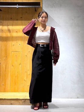 「PAGEBOY（ページボーイ）のカップツキFITキャミ（キャミソール）」を使った、hinako2424さん（レディース・153cm・20代）の夏コーディネート