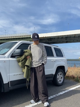 「M65」｜yuca♡さん（レディース・166cm）の冬コーディネート