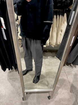 「stein」｜「アイテム（スウェット）」を使った、はなださん（メンズ・172cm）の秋コーディネート