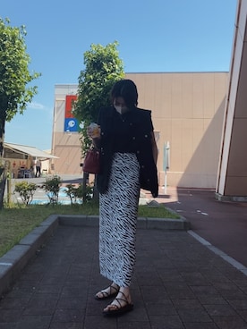 「SHAGGIE（シャギー）のアイテム（ジャケット/アウター）」を使った、gon.さん（レディース・165cm）の夏コーディネート
