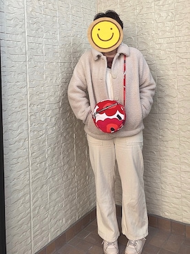 「coca（coca）（コカ）のアイテム（サロペット/オーバーオール）」を使った、Npcさん（レディース・155cm）の春コーディネート