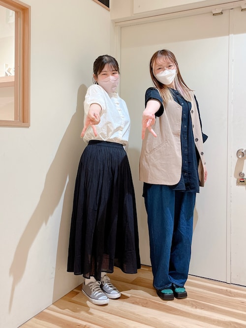 Samansa Mos2（サマンサ モスモス）の「チャイナ釦七分袖ブラウス