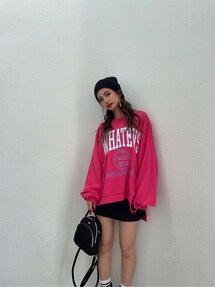 SHIPS any別注】Collegiate Pacific: プリント＆刺繍 スウェット