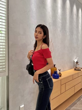 「アイテム（パンプス）」を使った、harukiさん（レディース・158cm）の夏コーディネート
