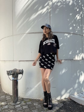 「ジェイダ」｜「アイテム（キャップ）」を使った、harukiさん（レディース・158cm）の春コーディネート