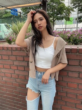 HARUKIさん（レディース・158cm）の夏コーディネート