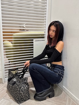 「アイテム（ローファー）」を使った、harukiさん（レディース・158cm）の秋コーディネート