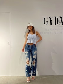 L/W Superダメージ ストレートデニムパンツ｜ジェイダ（GYDA
