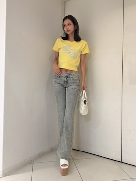 「GYDA（ジェイダ）のアイテム」を使った、HARUKIさん（レディース・158cm）の夏コーディネート