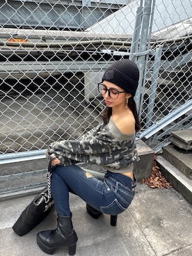 HARUKIさん（レディース・158cm）の冬コーディネート