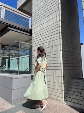 「GYDA（ジェイダ）のアイテム（その他ヘアアクセサリー）」を使った、HARUKIさん（レディース・158cm）の春コーディネート