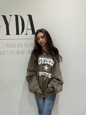 「GYDA」｜「アイテム（ブルゾン）」を使った、harukiさん（レディース・158cm）の秋コーディネート