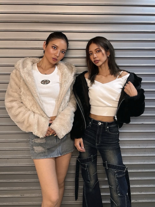 GGエコファーショートフードコート（ブルゾン）｜GYDA（ジェイダ