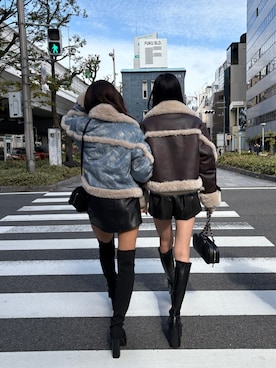 HARUKIさん（レディース・158cm）の冬コーディネート