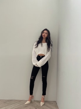 HARUKIさん（レディース・158cm）の冬コーディネート