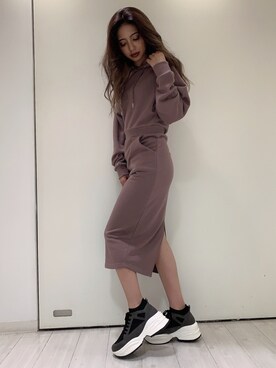 HARUKIさん（レディース・158cm）の冬コーディネート