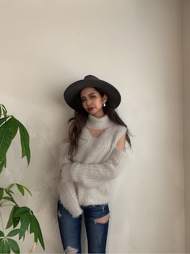 「GYDA（ジェイダ）のアイテム（ピアス（両耳用））」を使った、HARUKIさん（レディース・158cm）の夏コーディネート