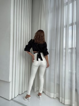 「GYDA（ジェイダ）のアイテム」を使った、HARUKIさん（レディース・158cm）の冬コーディネート