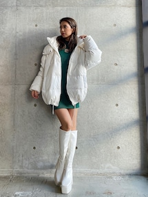 ストレッチフェイクレザーチャンキーブーツ｜ジェイダ（GYDA