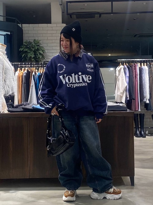 セール】《UNISEX》ラインスリーブロゴスウェット（スウェット