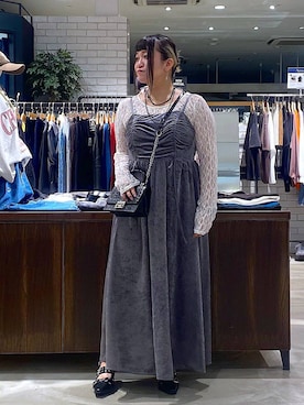「アイテム（キャミソール）」を使った、miii.さん（レディース・151cm・30代）の秋コーディネート