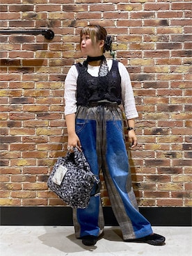 「niko and...（ニコアンド）のアイテム（トートバッグ）」を使った、miii.さん（レディース・151cm）の秋コーディネート