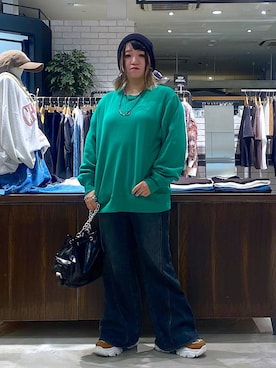 「PBLIM（ページボーイリム）のアイテム（Tシャツ/カットソー）」を使った、miii.さん（レディース・151cm）の秋コーディネート