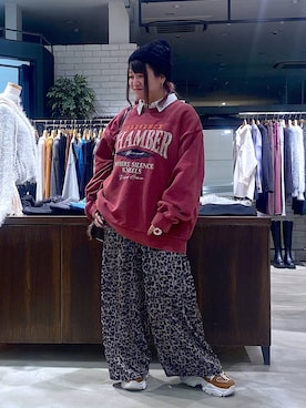 「アイテム（ボストンバッグ）」を使った、miii.さん（レディース・151cm・30代）の秋コーディネート