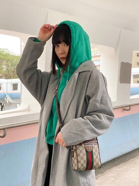 「BALENCIAGA」｜「アイテム（その他トップス）」を使った、Cyanさん（レディース・154cm）の冬コーディネート