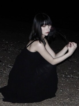 「darkwear」｜Cyanさん（レディース・154cm）の夏コーディネート