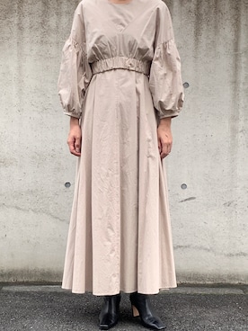 「CLANE（クラネ）のアイテム（ブーツ）」を使った、Kさん（レディース・162cm）の秋コーディネート