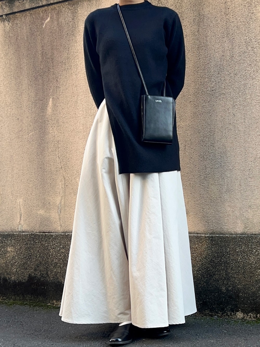 CLANE SLANT CUT KNIT TOPS/スラントカットニットトップス CLANE（クラネ）の「【CLANE(クラネ)】SLANT CUT KNIT TOPS/スラント