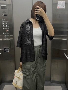 「Java（ジャバ）のアイテム」を使った、Hayley さん（レディース・164cm）の夏コーディネート