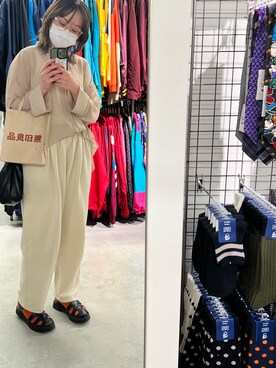「UNIQLO（ユニクロ）の50色ソックス（消臭機能付き）（ソックス/靴下）」を使った、miki4026さん（レディース・164cm）の夏コーディネート