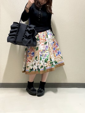 「ブロンズ」｜「アイテム（バッグ）」を使った、halm19さん（レディース・163cm）の冬コーディネート