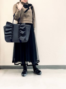 「Rapture（ラプチャー）のアイテム」を使った、halm19さん（レディース・163cm）の冬コーディネート