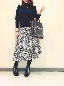 「LANVIN collection（ランバン コレクション）のアイテム」を使った、halm19さん（レディース・163cm）の冬コーディネート