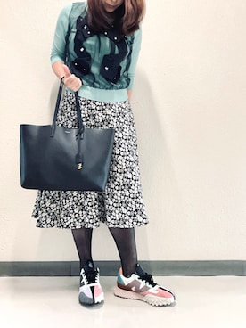 「Alice and Olivia（アリスオリヴィア）のアイテム」を使った、halm19さん（レディース・163cm）の冬コーディネート